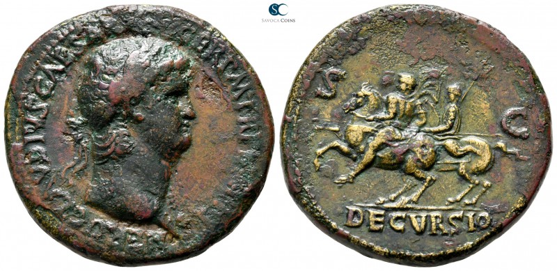 Nero AD 54-68. Struck AD 62-68. Rome
Sestertius Æ

36 mm., 25,59 g.

NERO C...