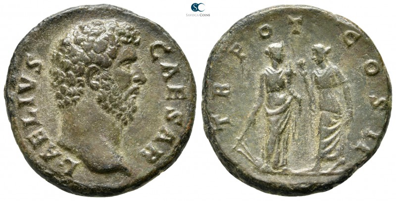 Aelius, as Caesar AD 136-138. Rome
As Æ

26 mm., 7,82 g.

L AELIVS CAESAR, ...