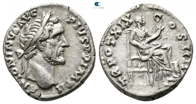 Antoninus Pius AD 138-161. Struck AD 156. Rome
Denarius AR

17 mm., 3,32 g.
...