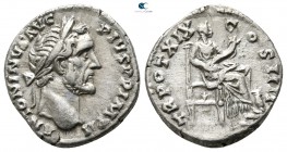 Antoninus Pius AD 138-161. Struck AD 156. Rome. Denarius AR