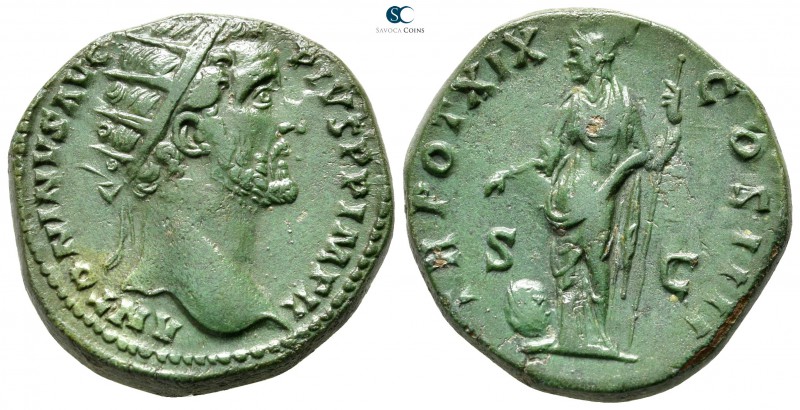 Antoninus Pius AD 138-161. Rome
Dupondius Æ

25 mm., 14,79 g.

ANTONINVS PI...