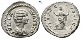Julia Domna AD 193-217. Struck under Septimius Severus, AD 200-207. Rome. Denarius AR