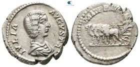 Julia Domna, wife of Septimius Severus AD 193-217. Struck AD 196-211. Rome. Denarius AR