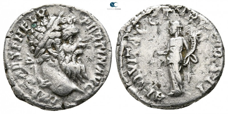 Pertinax AD 193-193. Rome
Denarius AR

18 mm., 3,04 g.

IMP CAES P HELV PER...