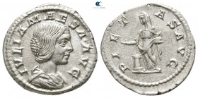 Julia Maesa AD 218-224. Struck circa AD 218-220. Rome. Denarius AR