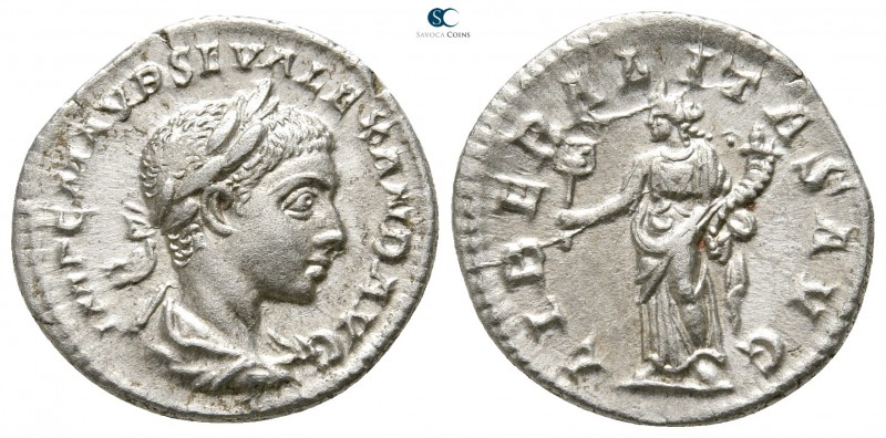 Severus Alexander AD 222-235. Antioch
Denarius AR

19 mm., 2,41 g.

IMP C M...