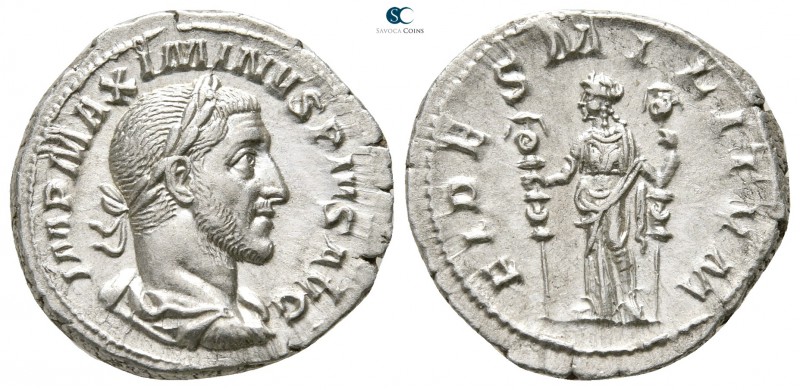 Maximinus I Thrax AD 235-238. Struck AD 235-236. Rome
Denarius AR

20 mm., 3,...