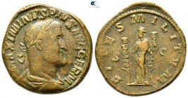 Maximinus I Thrax AD 235-238. Rome. Sestertius Æ