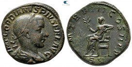 Gordian III AD 238-244. Struck AD 241-243. Rome. Sestertius Æ
