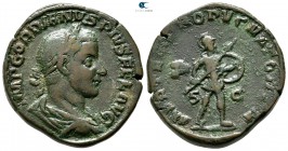 Gordian III AD 238-244. Struck AD 244. Rome. Sestertius Æ