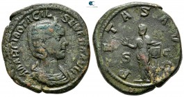 Otacilia Severa AD 244-249. Rome. Sestertius Æ