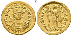 Leo I AD 457-474. Struck AD 462 or 466. Constantinople. 6th officina. Solidus AV