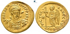 Anastasius I AD 491-518. Struck circa AD 507. Constantinople. 8th officina. Solidus AV