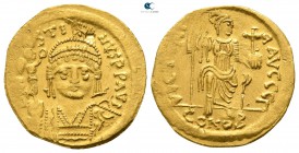 Justin II AD 565-578. Struck circa AD 567-578. Constantinople. 3rd officina. Solidus AV