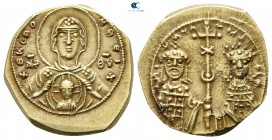 Michael VII Ducas, with Maria AD 1071-1078. Constantinople. Tetarteron Nomisma AV (pale)