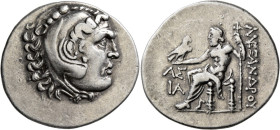 Tetradrachm AR
Macedon, Alexander III ‘the Great’, 336-323 BC, Aspendos, CY 11 = 202/1. Head of Herakles to right, wearing lion skin headdress / ΑΛΕΞΑ...