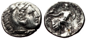 Drachm AR
Kings of Macedon, Alexander III, early posthumous issue, c. 323-317 BC, Lampsakos, Head of Herakles r., wearing lion skin / AΛΕΞΑΝΔΡΟΥ, Zeu...