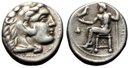 Drachm AR
Kings of Macedon, Philip III Arrhidaios, Side, 323-317 BC, Head of Herakles r., wearing lion skin headdress, ΦIΛIΠΠOY, Zeus seated l., holdi...
