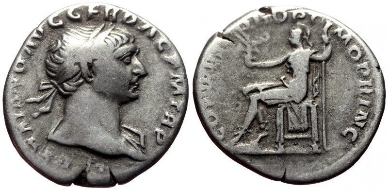 Denarius AR
Trajan (98-117), Rome, Rome, AD 108-109, IMP TRAIANO AVG GER DAC P M...