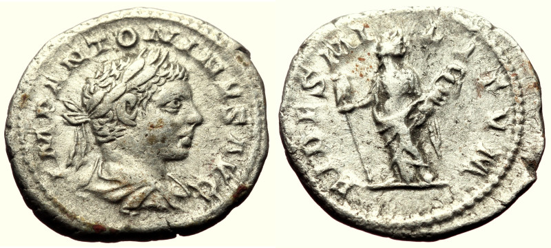 Denarius AR
Elagabal (218-222), Rome, IMP ANTONINVS AVG, Laureate, draped and c...