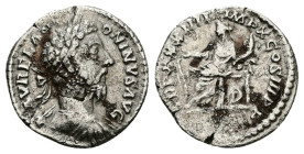 Denarius AR
Marcus Aurelius (161-180), Rome, AD 179-180, M AVREL ANTONINVS AVG. Laureate, cuirassed bust right.
TR P XXXIIII IMP X COS III PP, Fortu...