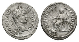 Denarius AR
Caracalla (198-217), Rome, 209 AD, ANTONINVS PIVS AVG, Laureate head right, PONTIF TR P XII COS III, Concordia seated l. on throne, holdi...