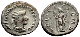 Antoninianus AR
Gordian III (238-244), AD 243-244, IMP GORDIANVS PIVS FEL AVG. Radiate, draped, cuirassed bust r. / FELICIT TEMP. Felicitas standing l...