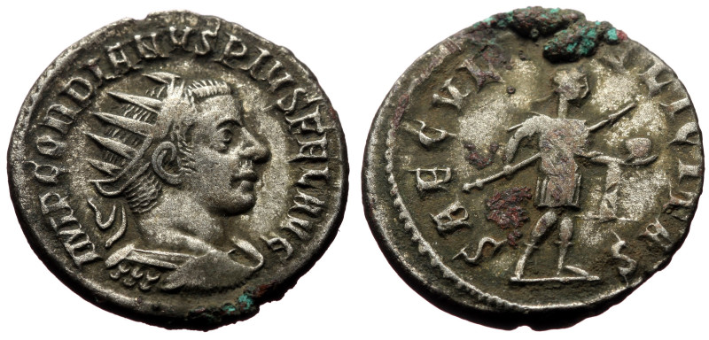 Antoninianus AR
Gordian III (238-244), Antioch mint, AD 242-244
IMP GORDIANVS PI...