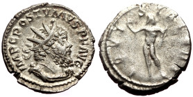 Antoninianus AR
Postumus (260-269), Cologne, IMP C POSTVMVS P F AVG, Radiate, draped and cuirassed bust r./ IOVI STATORI, Jupiter standing facing, hea...