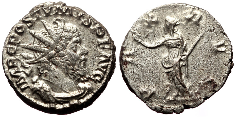 Antoninianus AR
Postumus (260-269), Cologne, IMP C POSTVMVS P F AVG. Radiate, dr...