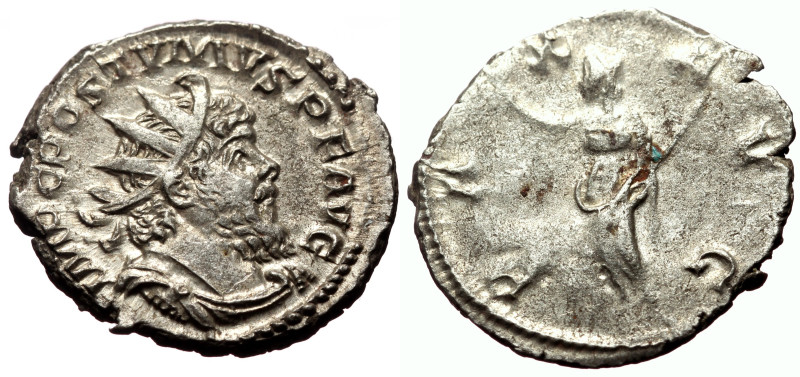 Antoninianus AR
Postumus (260-269), Cologne, AD 260-269, IMP C POSTVMVS P F AVG....