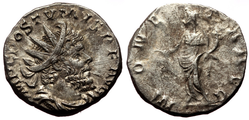 Antoninianus AR
Postumus (260-269), IMP C POSTVMVS P F AVG. Radiate, draped and ...