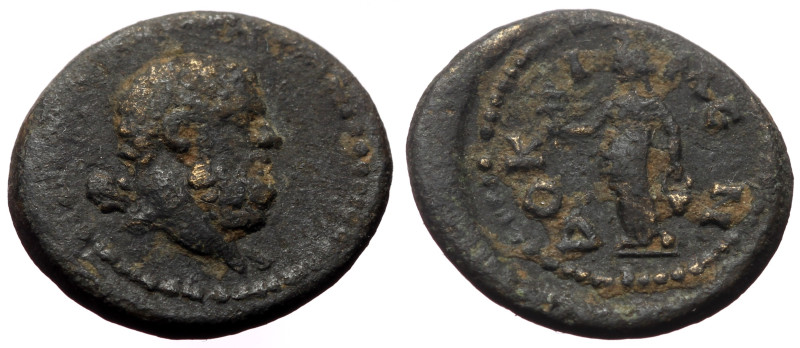 Bronze Æ
Roman Provincial, Phrygia, Docimeum, c. 2nd - 3rd cent. AD, Head of be...