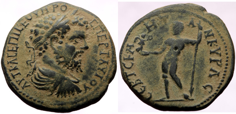 Bronze Æ
Galatia, Ankyra, Septimius Severus, AD 193-211, AYT K Λ CEΠT CEOYHΡOC ...