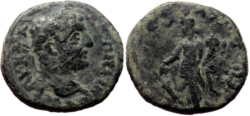 Bronze Æ
Asia Minor, Elagabal 218-222 AD, ΑV Κ Μ ΑVP ΑΝΤΩΝƐΙΝΟϹ ϹЄB, laureate he...