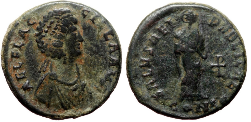 Follis Æ
Aelia Eudoxia (Augusta, 400-404), Nicomedia, 401-403, AEL EVDOXIA AVG P...