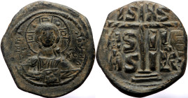Follis Æ
Anonymous follis, class B, Romanus III or Michael IV (1028-1041)
33 mm, 13,62 g (234)