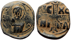 Follis Æ
Anonymous follis, class B, Romanus III or Michael IV (1028-1041)
30 mm, 7,48 g (163)