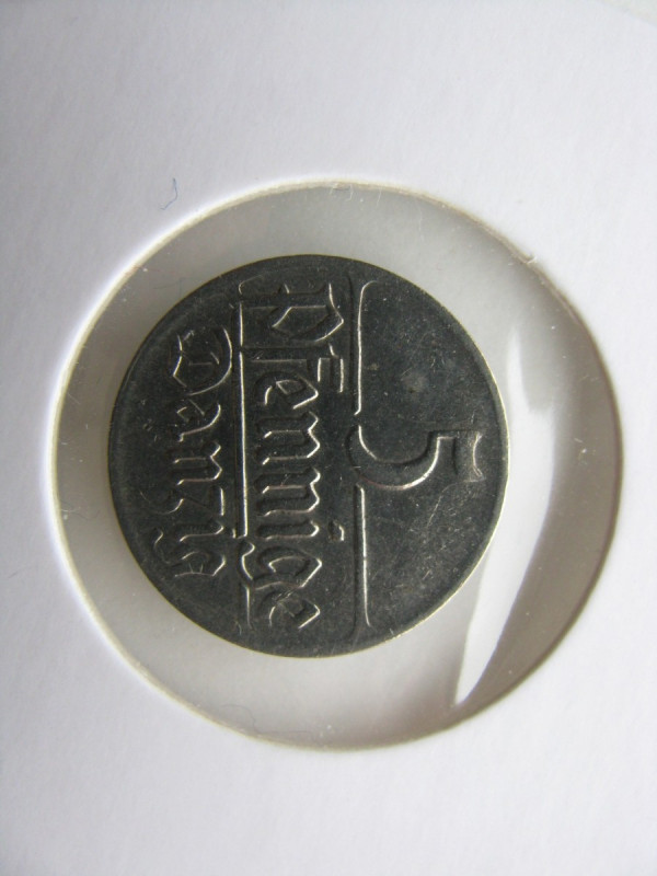 5 Pfennig
Freie Stadt Danzig, 1923
18 mm, 2 g
KM# 151