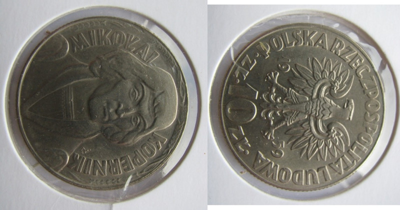 10 Zlotych Ni
Poland, Kopernik, 1959
31 mm, 12,90 g