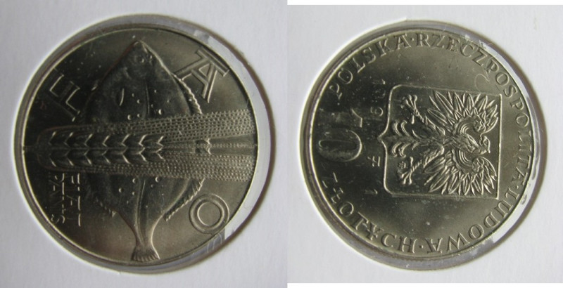 10 Zlotych Ni
Poland, FAO, 1971
28 mm, 9,50 g