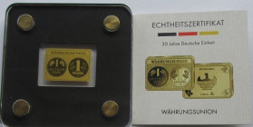 1/500 Oz, Germany, 30 Jahre Deutsche Einheit, 1 DM & 1 Mark, Gold 999/1000