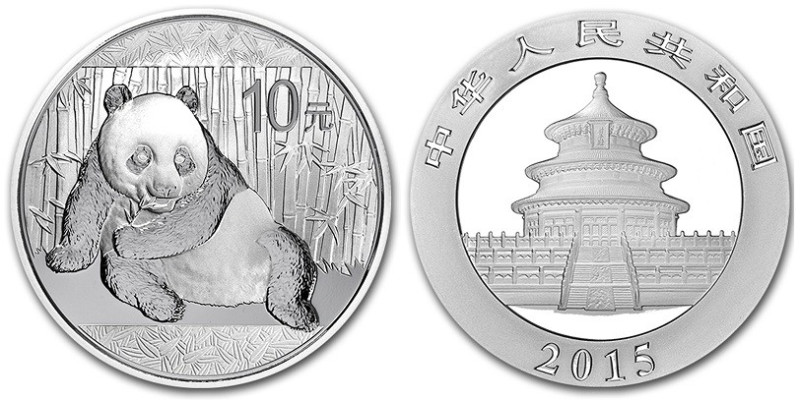 1 Oz AR
China, Panda, 2015
31,10 g