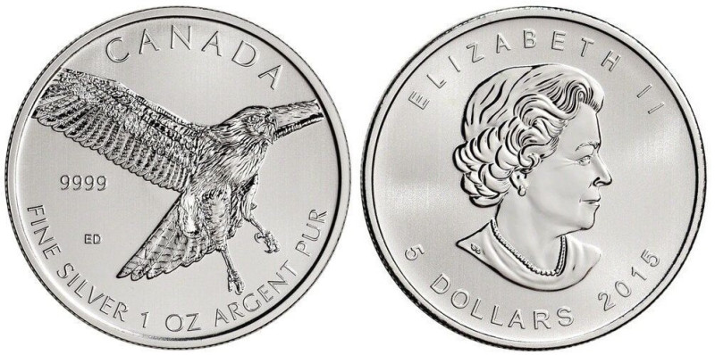 1 Oz
Canada, Birds, 2015
31,10 g