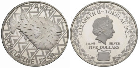 1 Oz AR
Tokelau, Tautu Porcupine, 2021
31,10 g