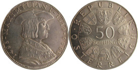 50Schilling AR
Austria, Silver 625/1000
20 g (12,80 g fine)