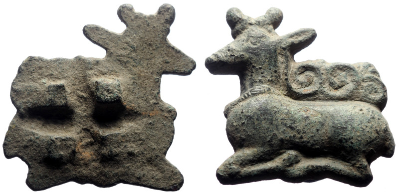 Figurine, bronze, 40 x 38 mm, 36,95 g