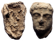 Head figurine, Pb, 54 mm, 53,09 g