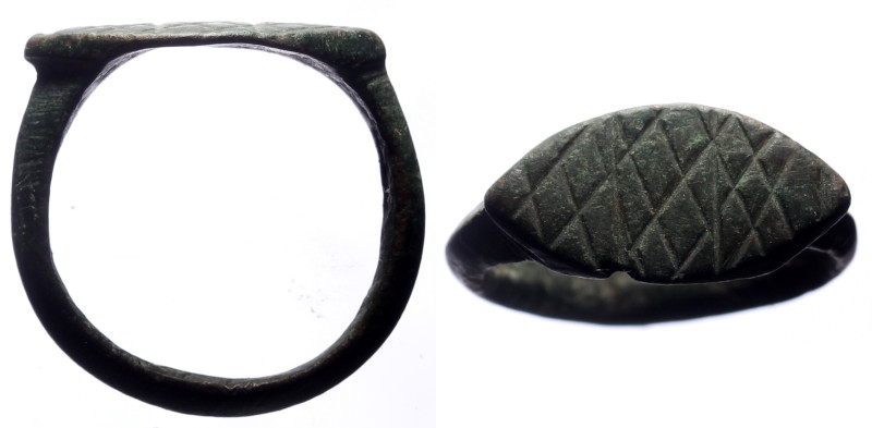 Byzantine ring, bronze, 18 mm, 2,41 g