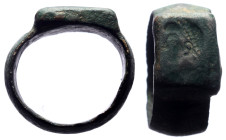 Byzantine ring, bronze, 21 mm, 8,21 g